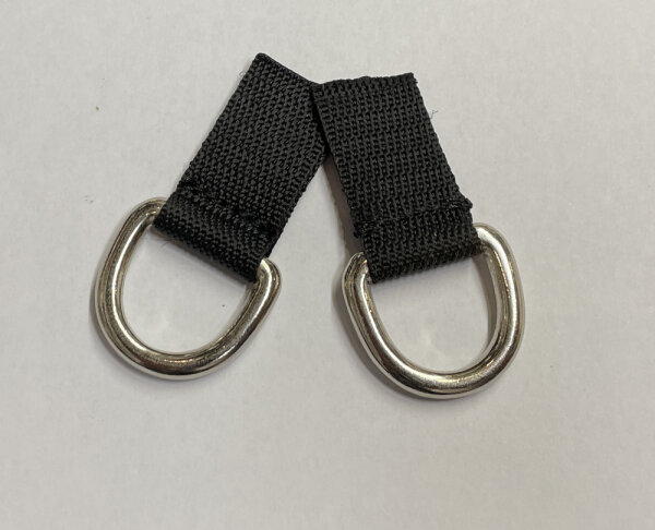 D-Ring-Set (Farbe: Silbern, Breite: 20 mm)