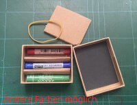 Kreide-Set – 3 Softpastellkreidestifte in Box, farbig