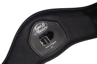 Kent & Masters Kurzgurt – Leder, konturiert, für Dressur & Monoblattsättel
