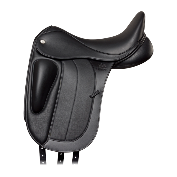 Fairfax Classic Deluxe Dressur – Dressursattel mit Außenpauschen, Low Profile