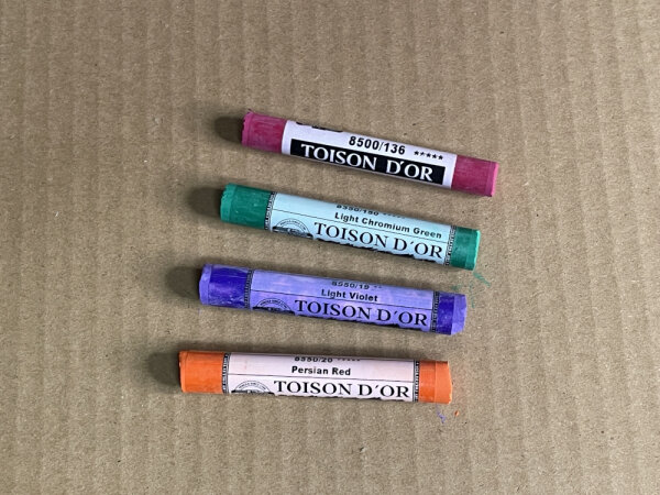 Pastellkreide rund – extra weich, 1 Stück, verschiedene Farben