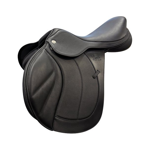 Fairfax Classic Deluxe Low Wither Jump – Dual-Flap-Springsattel aus Vollnarbenleder