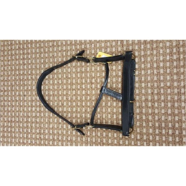 Lederhalfter unterlegt | Messingschnallen & Clip | Pony–Kaltblut