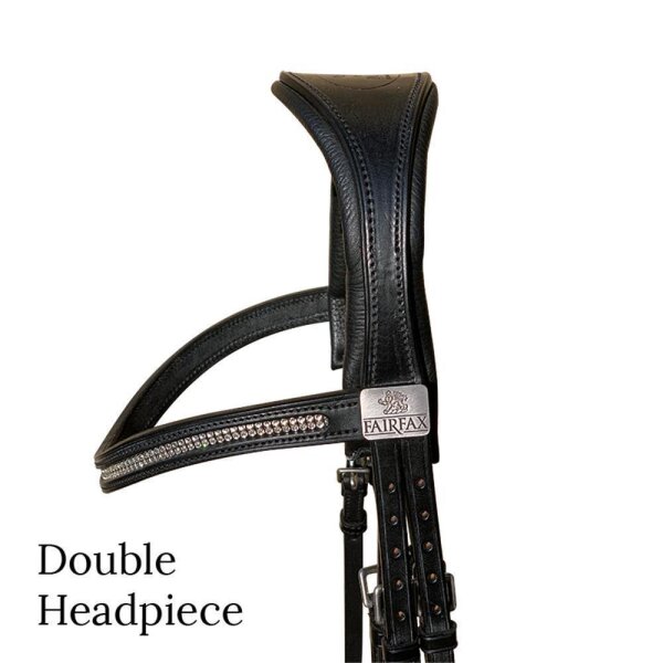 Fairfax Genickriemen | Ersatzteil Head Piece Double Kandarenzaum