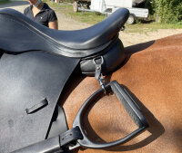 Steigbügelhalter Leder (Paar) | Verschlussknopf & Karabiner | verschiedene Ausführungen