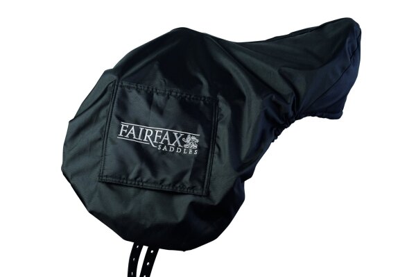 Fairfax Nylon Sattelüberzug | Schwarz, Fleece gefüttert, mit Gurtfach